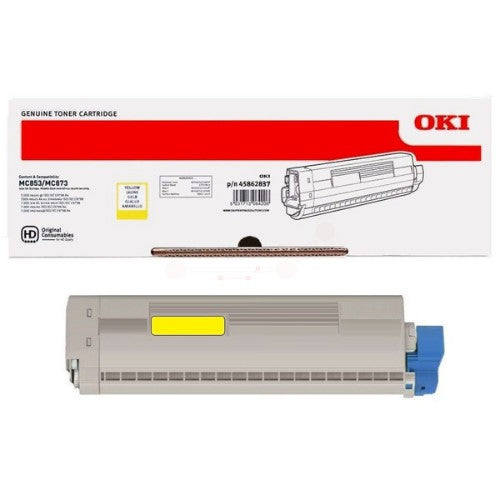 OKI 45862837 Toner-kit yellow, 7.3K pages ISO/IEC 19798 for OKI MC 853/873