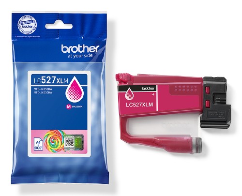 Brother LC-527XLM Ink cartridge magenta high-capacity, 2K pages ISO/IEC 19752 for Brother MFC-J 4350
