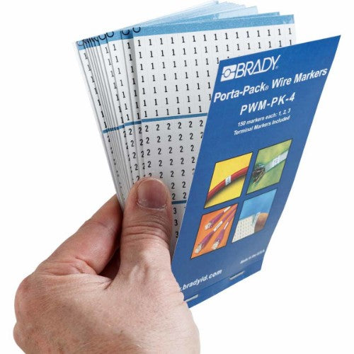 Brady PWM-PK-4 cable marker Black, White Vinyl