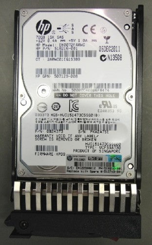 HPE 512743-001 internal hard drive 72 GB 15000 RPM 2.5" SAS