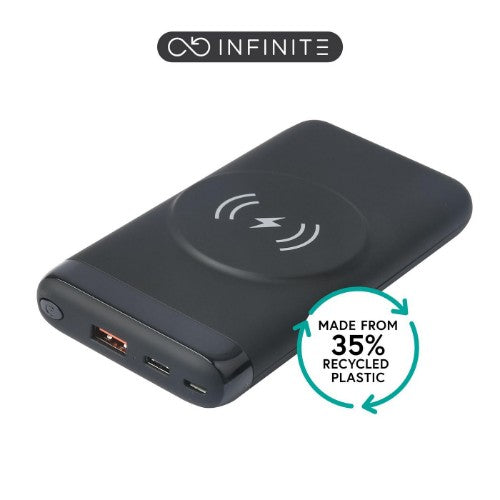 eSTUFF ES641042 power bank Wireless charging Black