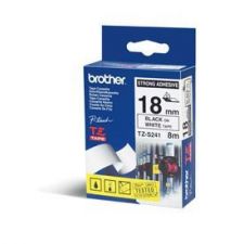 Brother TZE-S241 DirectLabel black on white extra strong Laminat 18mm x 8m for Brother P-Touch TZ 3.5-18mm/36mm/6-18mm/6-24mm/6-36mm