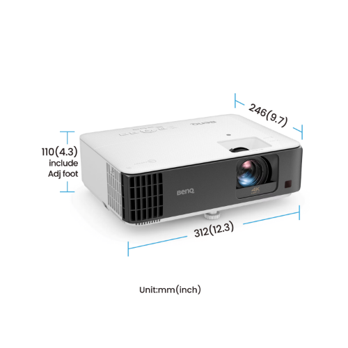 BenQ TK700ST Short throw projector 3000 ANSI lumens DLP UHD 4K (3840x2160) 3D White