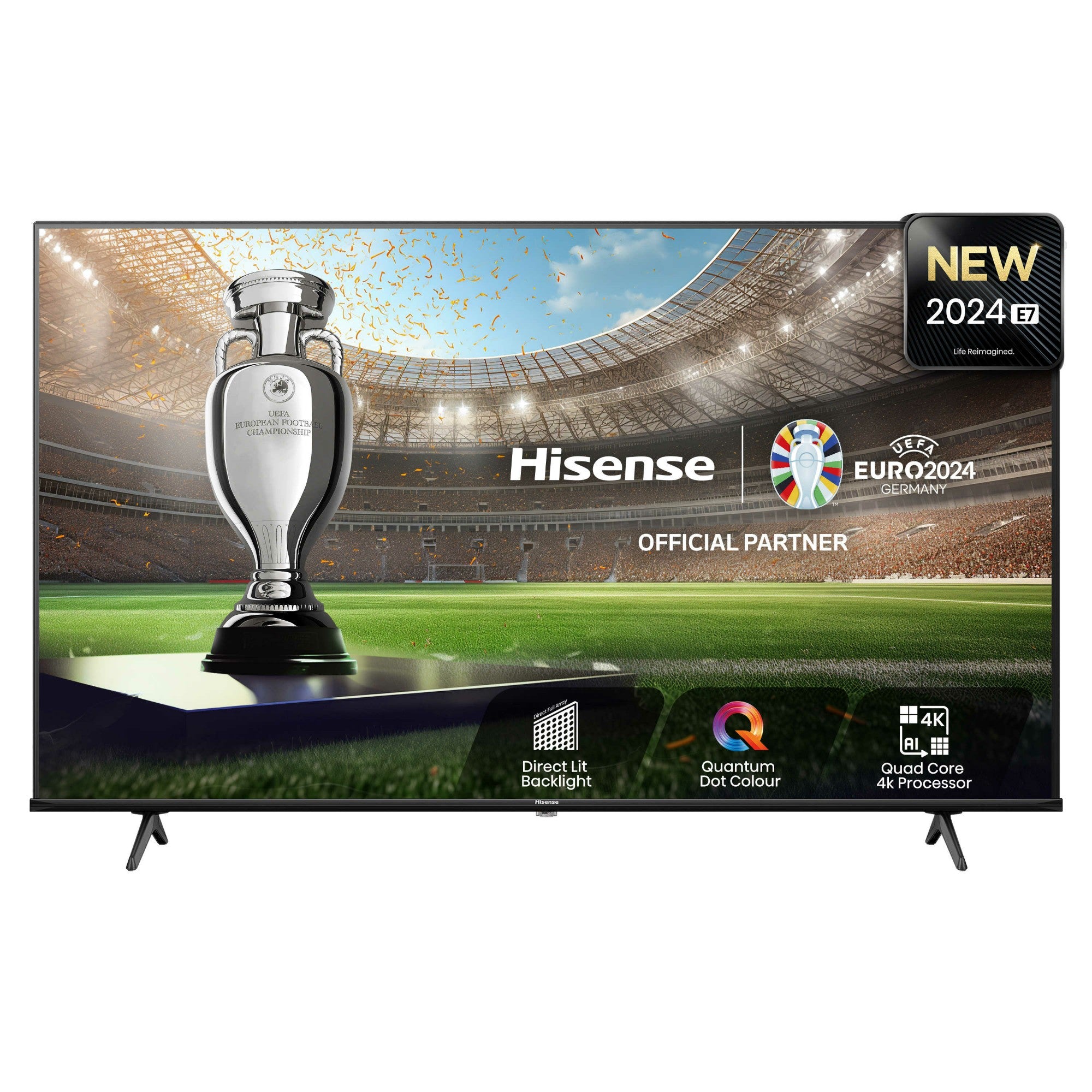 Hisense 65E7NQTUK TV 165.1 cm (65") 4K Ultra HD Smart TV Wi-Fi Black 350 cd/m²