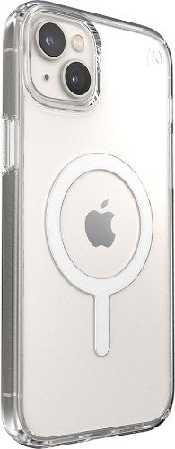 Speck Presidio Perfect Clear + MS Apple iPhone 14 Plus/15 Plus Clear - with Microban