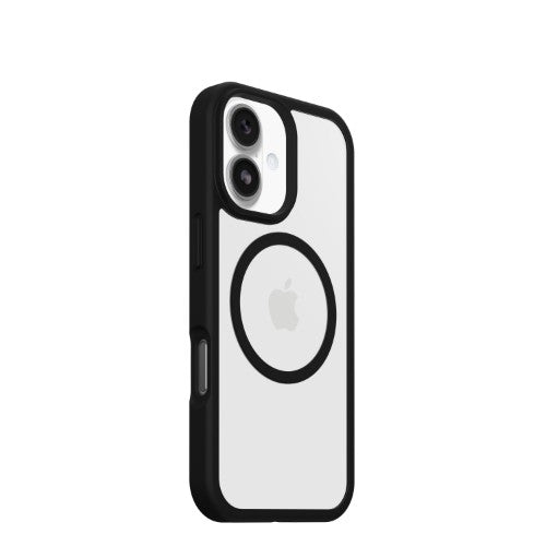 OtterBox React MagSafe Series for Apple iPhone 17, Black Crystal, transparent/black