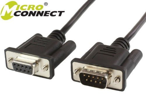 Microconnect SCSEHN3B serial cable Black 3 m DB-9