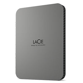 LaCie Mobile Drive Secure external hard drive 2 TB USB Type-C 3.2 Gen 1 (3.1 Gen 1) Grey