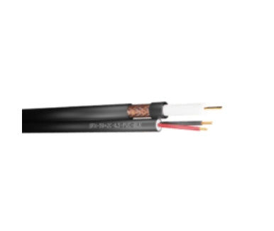 Securi-Flex SFX/59+2C-0.5-PVC-BLK-500 coaxial cable 500 m No Black
