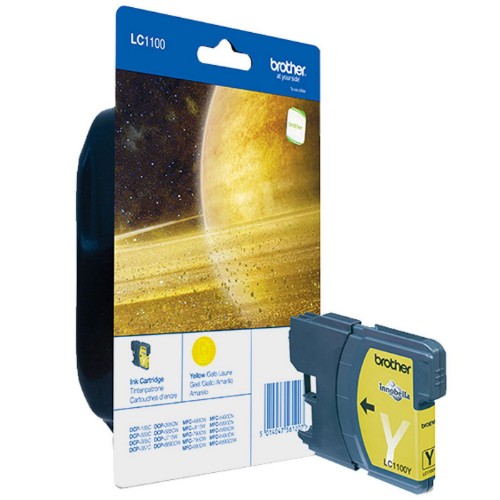 Brother LC-1100Y Ink cartridge yellow, 325 pages ISO/IEC 24711 5.5ml for Brother DCP 185 C/MFC 6490 C