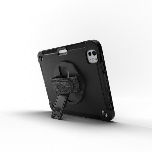 MAXCases Extreme Shield for iPad Pro 11" with screen protector and shoulder strap (2024) (Black)
