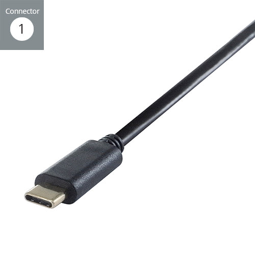 connektgear USB 3.1 Type C to VGA Active Adapter - Male to Female - Thunderbolt and DP Compatible