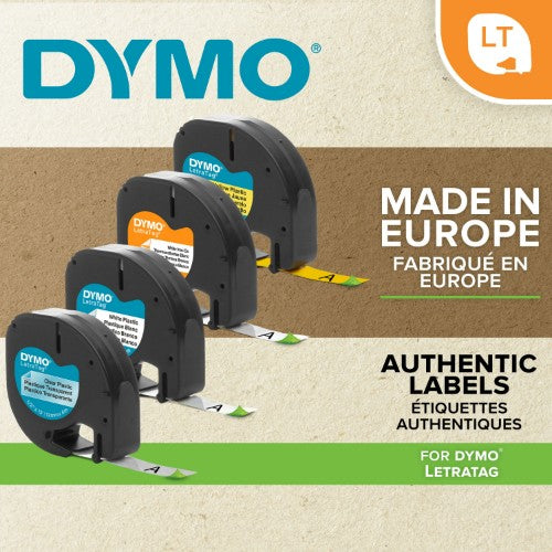 Dymo 18769/S0718850 DirectLabel-etikettes Iron-on 12mm x 2m for Dymo LetraTag