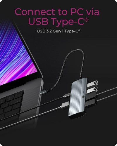 ICY BOX IB-DK4022a-CPD Wired USB 3.2 Gen 1 (3.1 Gen 1) Type-C Aluminium, Silver