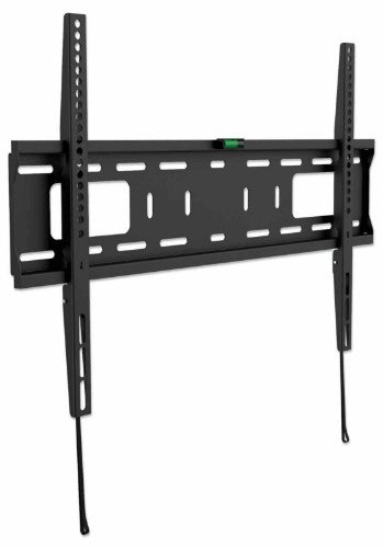 Manhattan Wall Mount for TV & Monitors (Fixed), For screens 37" to 65", VESA compatability: all between 200x200mm and 600x400mm - check the dimensions of the four mounting holes on back of screen to ensure it fits, Max 50kg, Black, Bracket