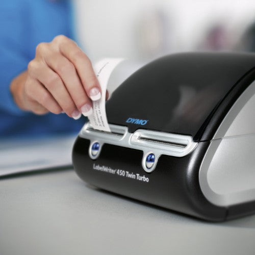 DYMO LabelWriter 450 Twin Turbo Label Maker | Direct Thermal Label Printer | Fast 71 Label-per-Minute Printing of LabelsBarcodes & More | Computer Connection | For Home & Office