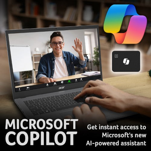 Acer Aspire Go 14 laptop (AG14-21P) - AMD Ryzen 3, 8GB, 256GB SSD, 14" WUXGA display, Windows 11