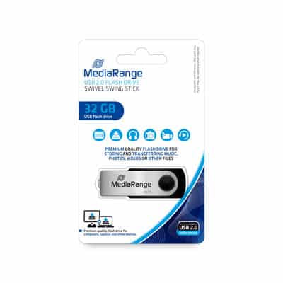 MediaRange MR911 USB flash drive 32 GB USB Type-A / Micro-USB 2.0 Black, Silver