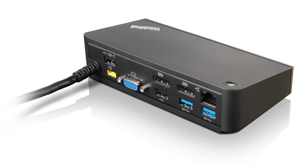 Lenovo 40A40090DK laptop dock/port replicator Wired USB 3.2 Gen 1 (3.1 Gen 1) Type-A Black