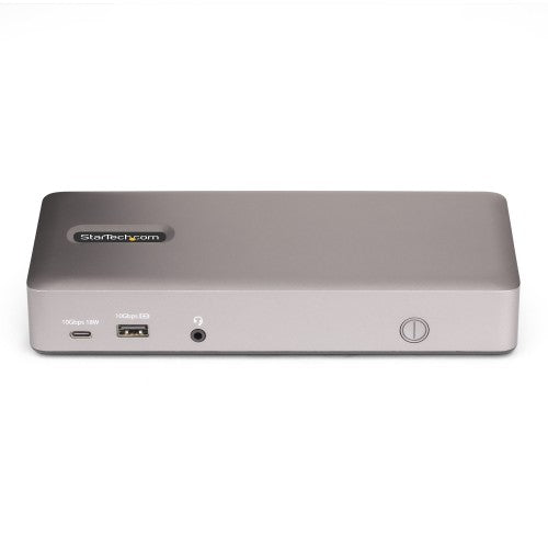 StarTech.com Triple-Monitor USB4 Docking Station, 4K 60Hz HDMI or DisplayPort, 100W Laptop Charging, 2.5GbE, USB-C Multi-Monitor Dock, Driverless