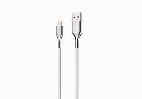 Cygnett Lightning - USB-A 1 m Stainless steel, White