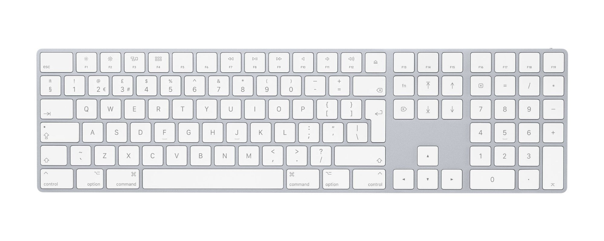 Apple MQ052N/A keyboard Bluetooth Norwegian White