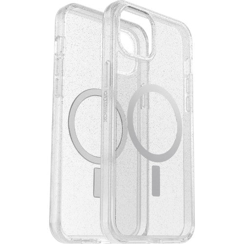 OtterBox Symmetry Series for MagSafe for iPhone 15 Plus, Stardust (Clear Glitter)