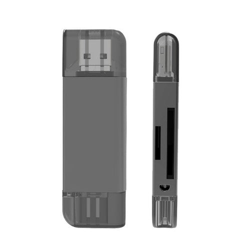 PREVO CR312 card reader USB Type-A/USB Type-C/Lightning Black