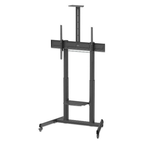 Manhattan Trolley Mount Stand for TV & Monitors (crank handle height adjust), For screens: 37" to 120",VESA compatability:all between 200x200 to 1000x600mm -check the dimensions of the four mounting holes on back of screen to ensure it fits,Max 120kg,1180