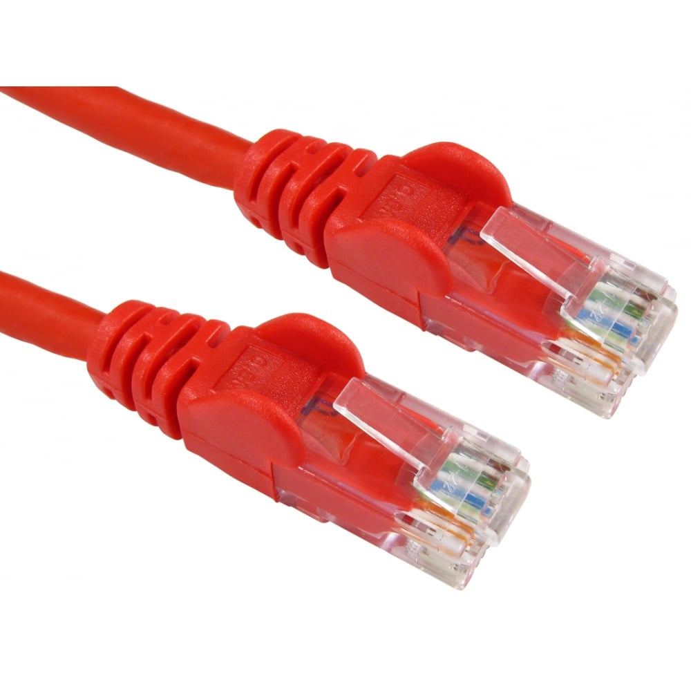 Cables Direct 1m Economy Gigabit Networking Cable - Red