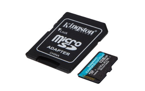 Kingston Technology Canvas Go! Plus 128GB microSDXC Canvas Go Plus 170R A2 U3 V30 Card + ADP