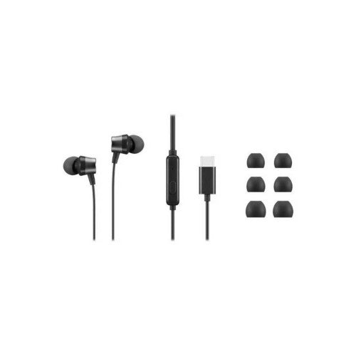 Lenovo 4XD1J77351 headphones/headset Wired In-ear Office/Call center USB Type-C Black