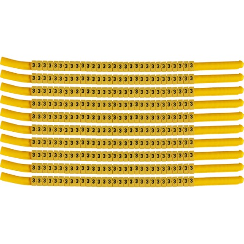 Brady SCNG-18-3 cable marker Black, Yellow Nylon 300 pc(s)