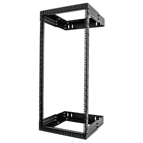 StarTech.com 24U 19" Wall Mount Network Rack - Adjustable Depth 12-20" 2 Post Open Frame Server Room Rack for AV/Data/ IT Communication/Computer Equipment/Switch w/Cage Nuts & Screws