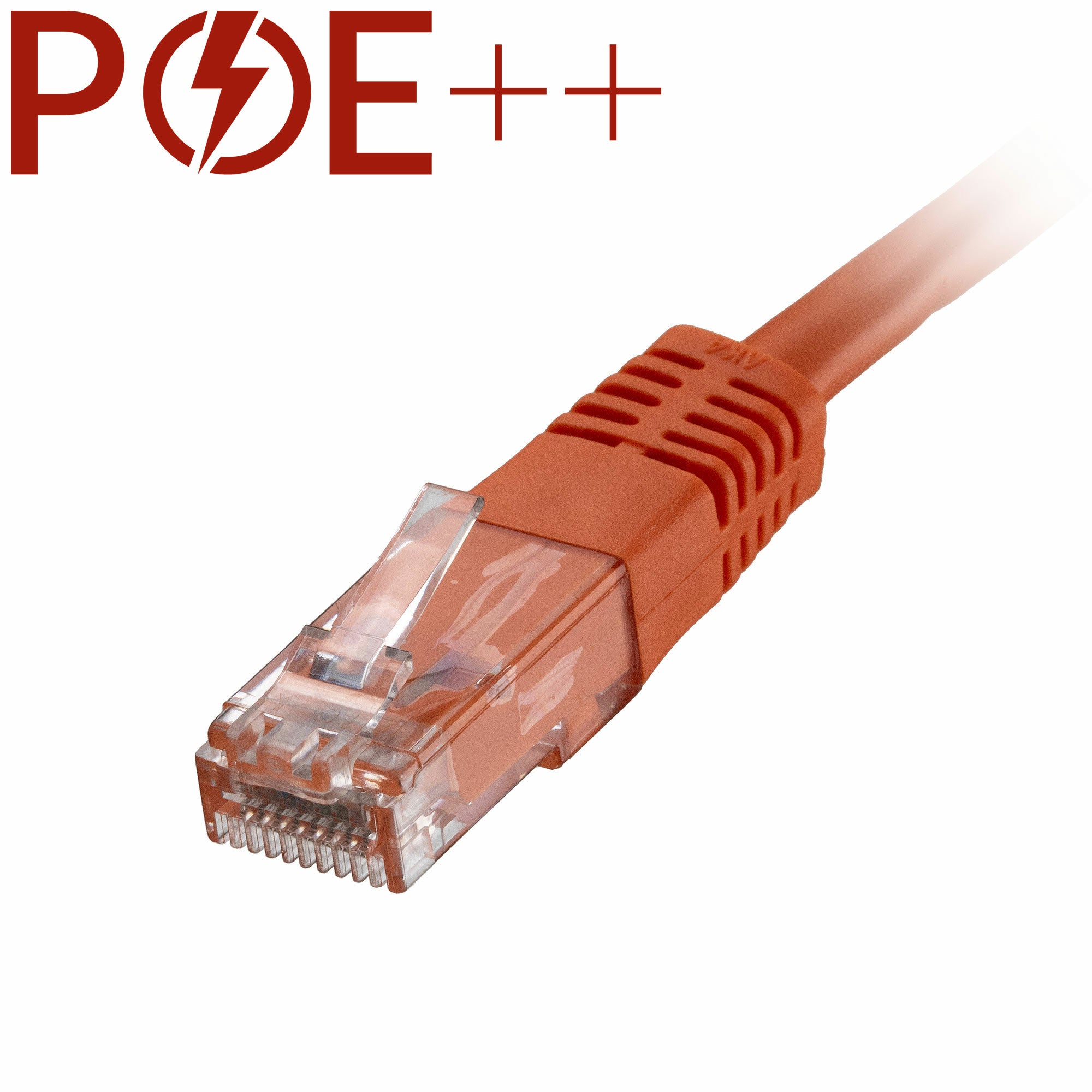 Cablenet 0.3m Cat6 RJ45 Orange U/UTP PVC 24AWG Flush Moulded Booted Patch Lead