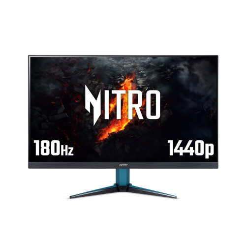 Acer NITRO VG2 Nitro VG272UV3 gaming monitor - 27", Quad HD, 180Hz, 0.5ms, FreeSync Premium, DisplayHDR 400, HDMI & DP