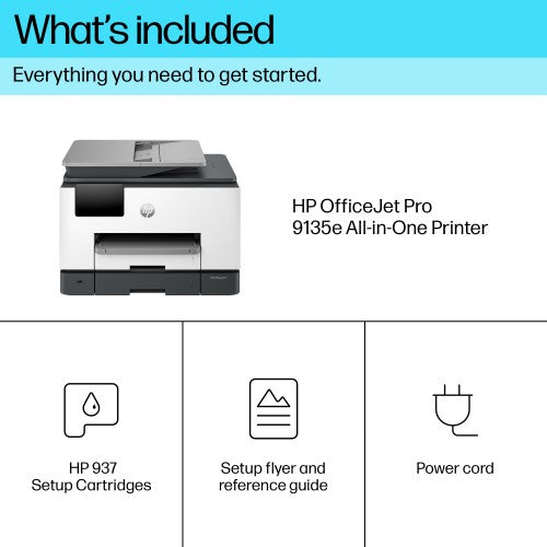 HP OfficeJet Pro 9135e Wireless All-in-One Color Printer, Instant Ink; Two-sided printing