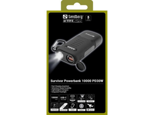 Sandberg Survivor Powerbank 10000 PD30W