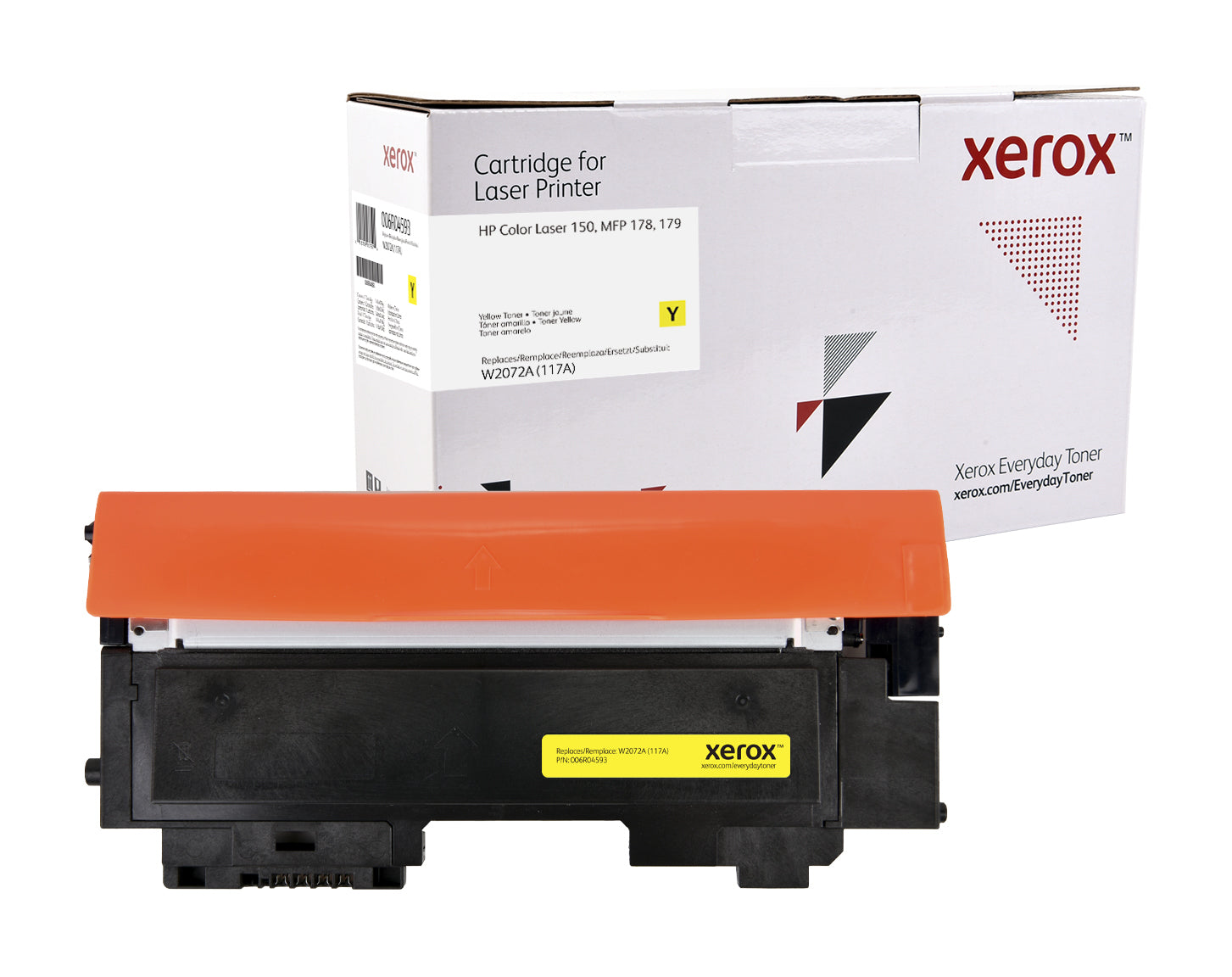 Xerox 006R04593 Toner-kit yellow, 700 pages (replaces HP 117A/W2072A) for HP Color Laser 150