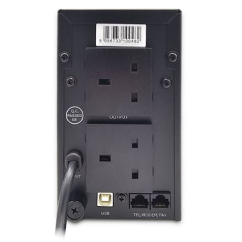 VIDA Armour 650VA uninterruptible power supply (UPS) Line-Interactive 0.65 kVA 390 W 2 AC outlet(s)