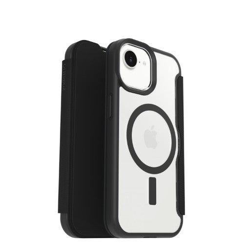 OtterBox React Folio for MagSafe Series for Apple iPhone 17e/16e/15/14/13, transparent/black - ProPack