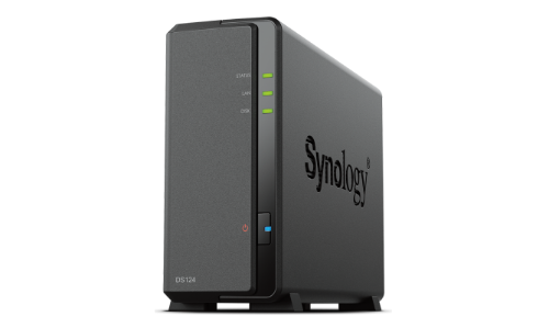 Synology DiskStation DS124 NAS/storage server Desktop Realtek RTD1619B 1 GB DDR4 0 TB DiskStation Manager Black