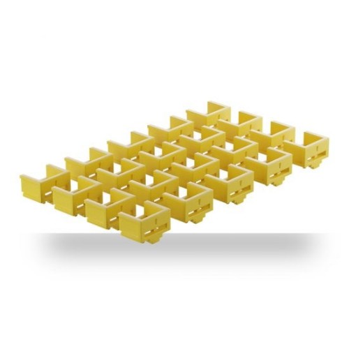 Lindy RJ-45 Port Blockers (Without Key) - Pack of 20, Yellow