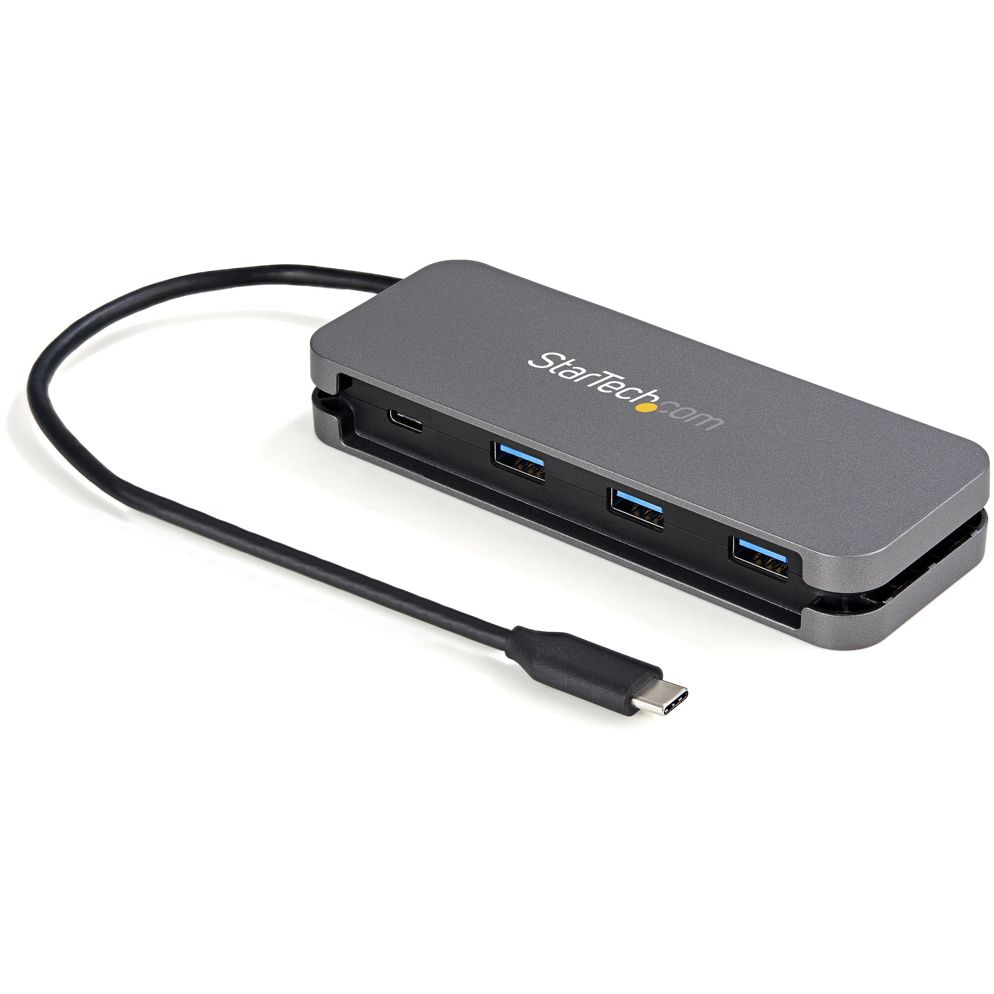 StarTech.com 4 Port USB C Hub - 3x USB-A/1x USB-C - 5Gbps USB 3.0 Type-C Hub (3.2/3.1 Gen 1) - Bus Powered - Portable USB-C to USB-A Adapter Hub - 28.5cm (11.2") Cable w/Cable Management~4 Port USB C Hub - 3x USB-A/1x USB-C - USB 3.0 Type-C Hub - USB 3.2