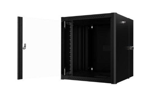 Lanview RWP12U45BL-D rack cabinet 12U Wall mounted rack Black