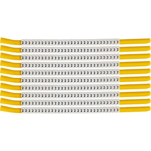 Brady SCN-18-2 cable marker Black, White Nylon 300 pc(s)