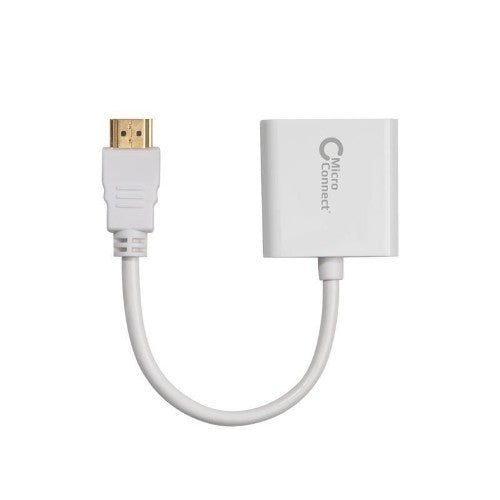 Microconnect HDMVGA1 video cable adapter 0.15 m HDMI Type A (Standard) VGA (D-Sub) White