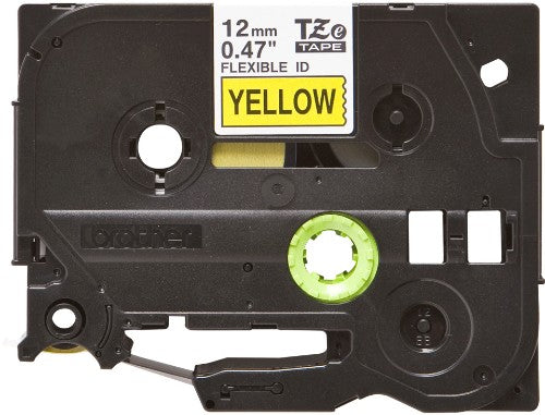 Brother TZE-FX631 DirectLabel black on yellow Laminat 12mm x 8m for Brother P-Touch TZ 3.5-12mm/18mm/6-18mm/6-24mm/6-36mm