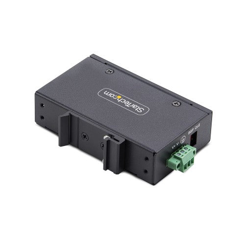 StarTech.com 5-Port Unmanaged Industrial Network Switch, 100/1000 Ethernet, DIN Rail/Wall-Mountable, Rugged IP30 Gigabit Switch, -40F-167F, 9~60V DC, TAA Compliant