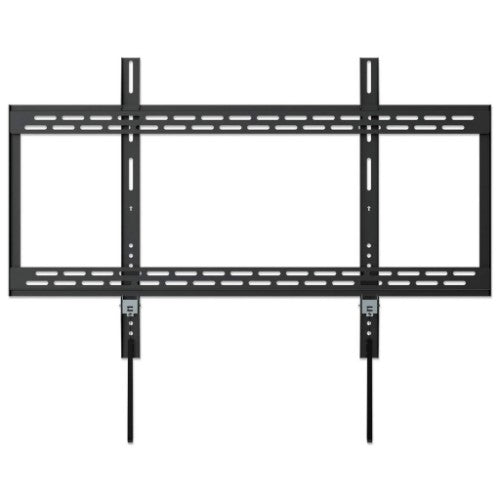 Manhattan Wall Mount for TV & Monitors (Fixed), For screens 60" to 100", VESA compatibility: all between 200x200mm to 900x600mm - check the dimensions of the four mounting holes on back of screen to ensure it fits, Max 50kg, Black, Bracket